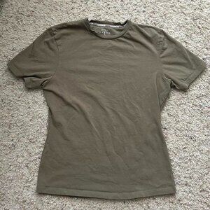 Lounge The Label Women's Khaki and Green T-shirt